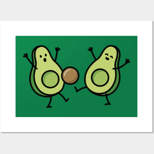 Avocado football / soccer Posters and Art